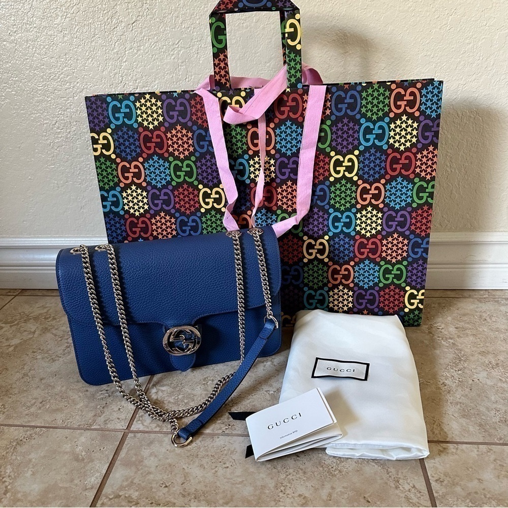 NEW authentic GUCCI Medium Dollar Interlocking G … - image 3